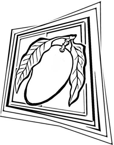 Mango  Coloring Page